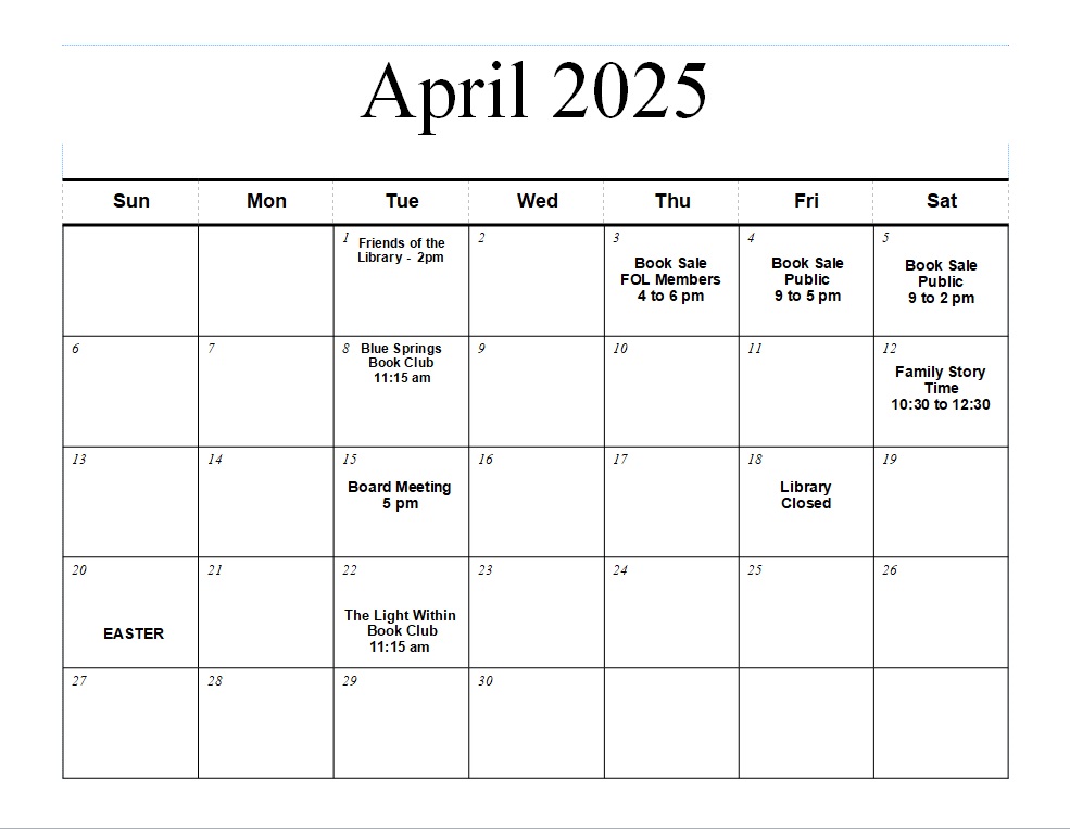 April 2025